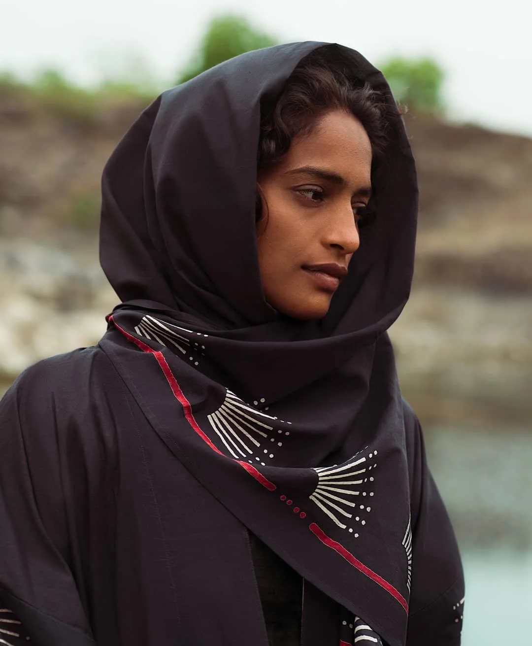 A MATTER abaya or hijab made for Muslim customers. Image taken from @matterprints on Instagram