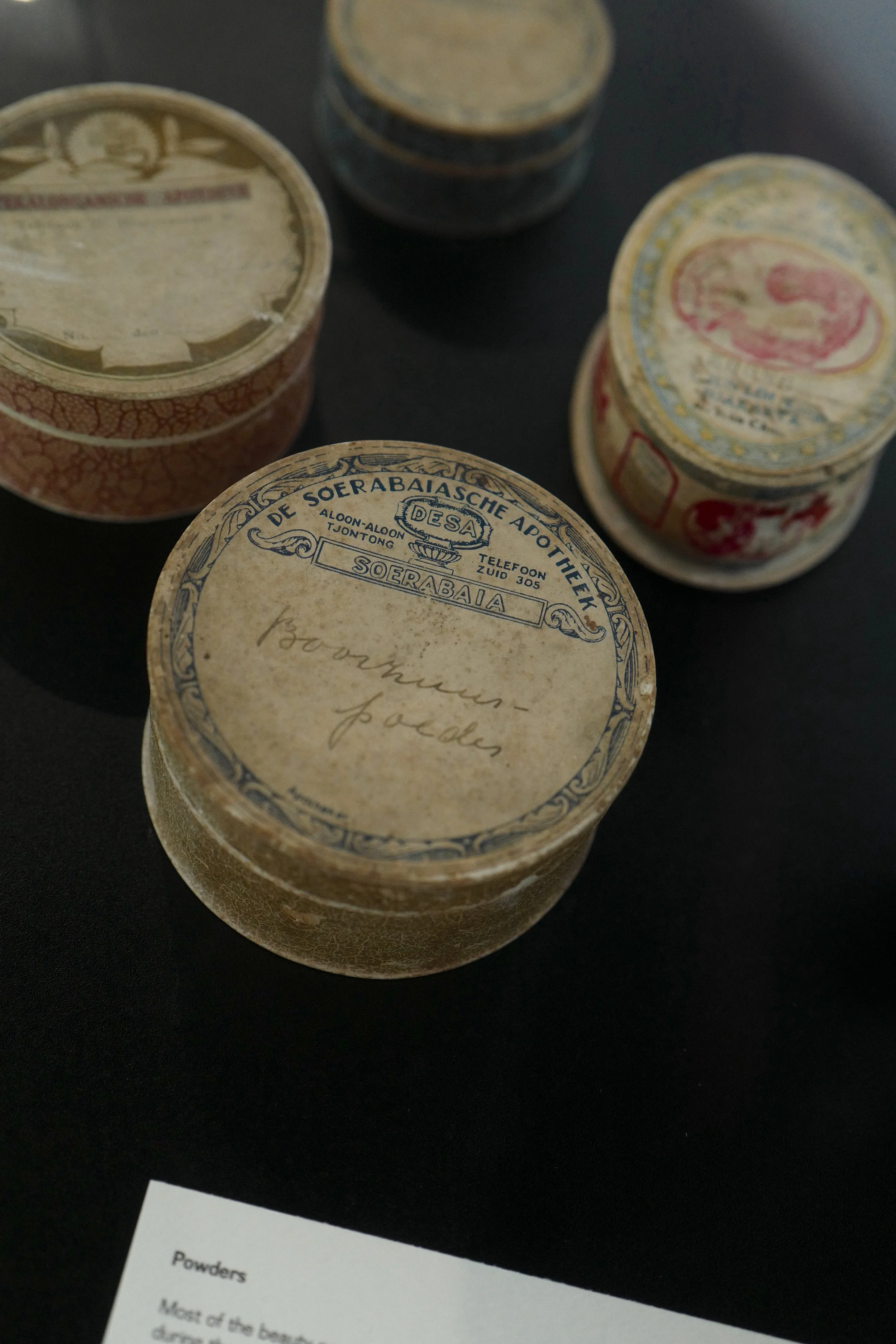 Exhibition views of HYAS: Makeup Through the Ages. Images courtesy of HYAS.