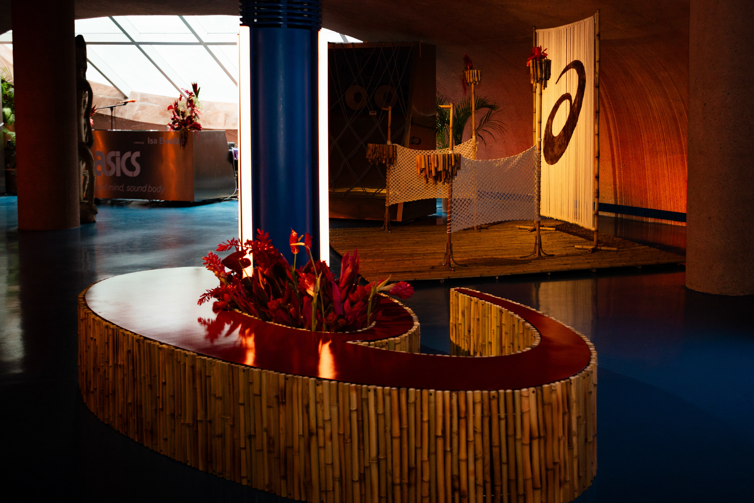 Launch event for ASICS x Isa Boulder: HYPERSYNC at DOME, Potato Head Studios. Image taken from @asics_sportstyle_id.