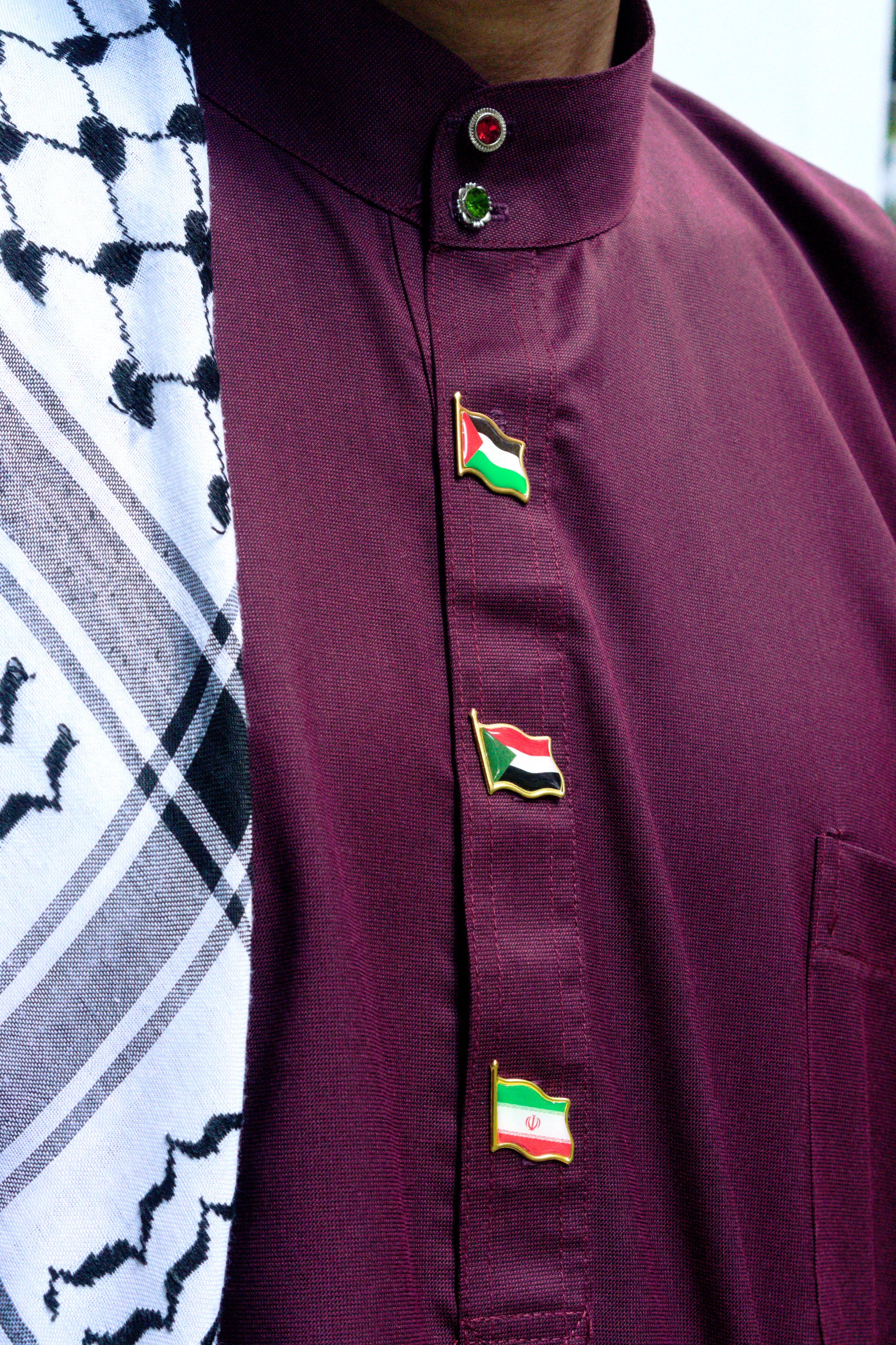 Fairuz’s yearly portrait of his Eid outfit and its details. Images courtesy of Fairuz Jaafar.