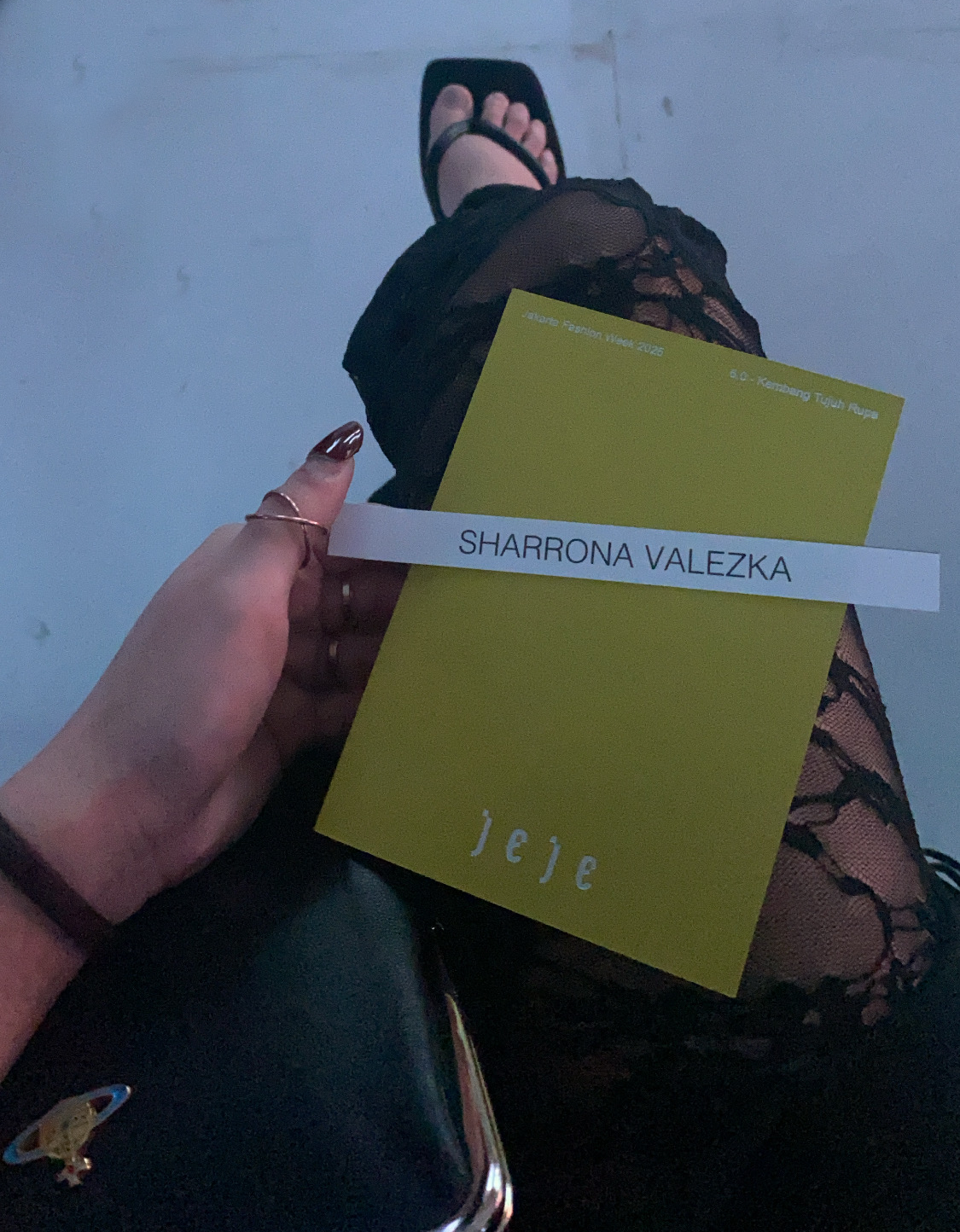 Attending Studio Jeje’s Jakarta Fashion Week 2025 collection showcase. Image courtesy of Sharrona Valezka.
