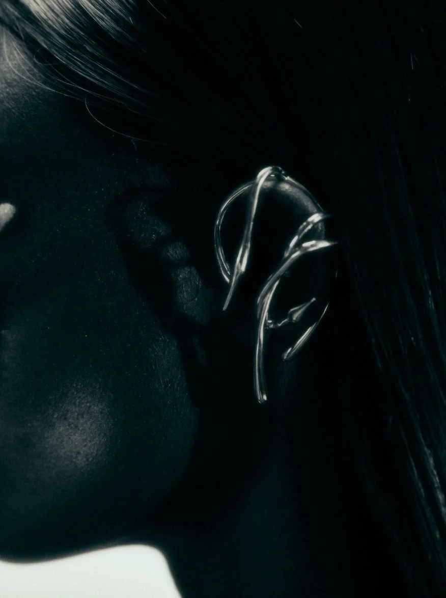 Maison Shangria’s Shell Comb Necklace and Wrap Flower Ear Cuff.  Images taken from @maisonshangria on Instagram.