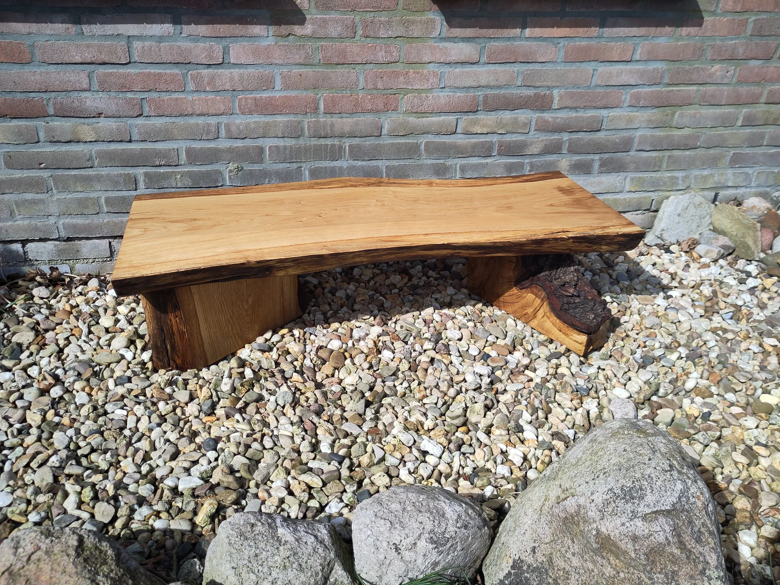 Buitenbankje massief eiken