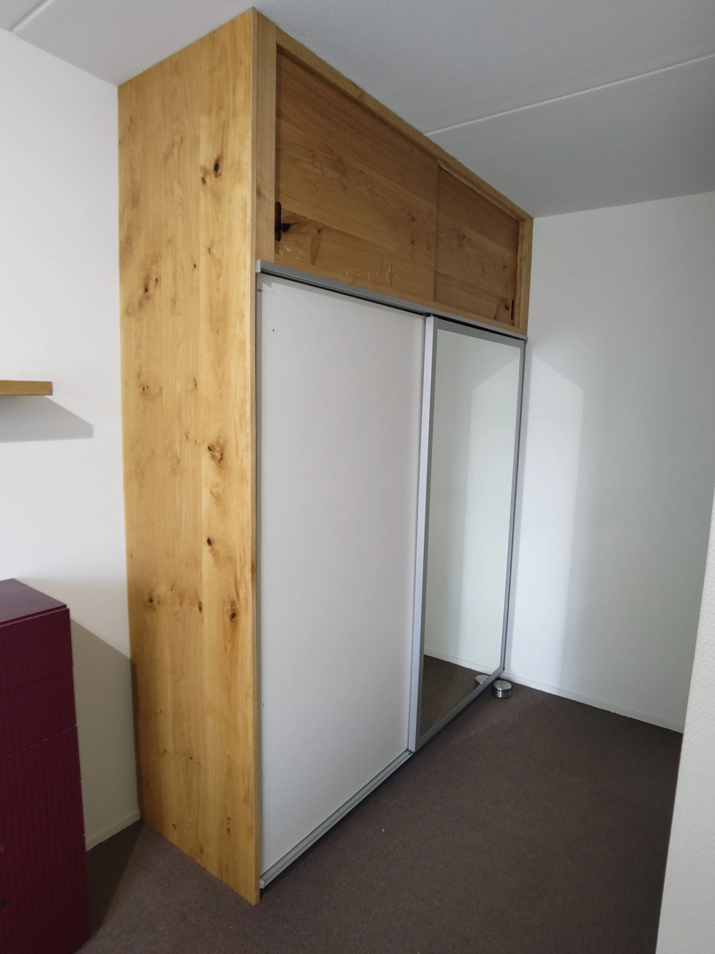 Eiken inbouw pax kast