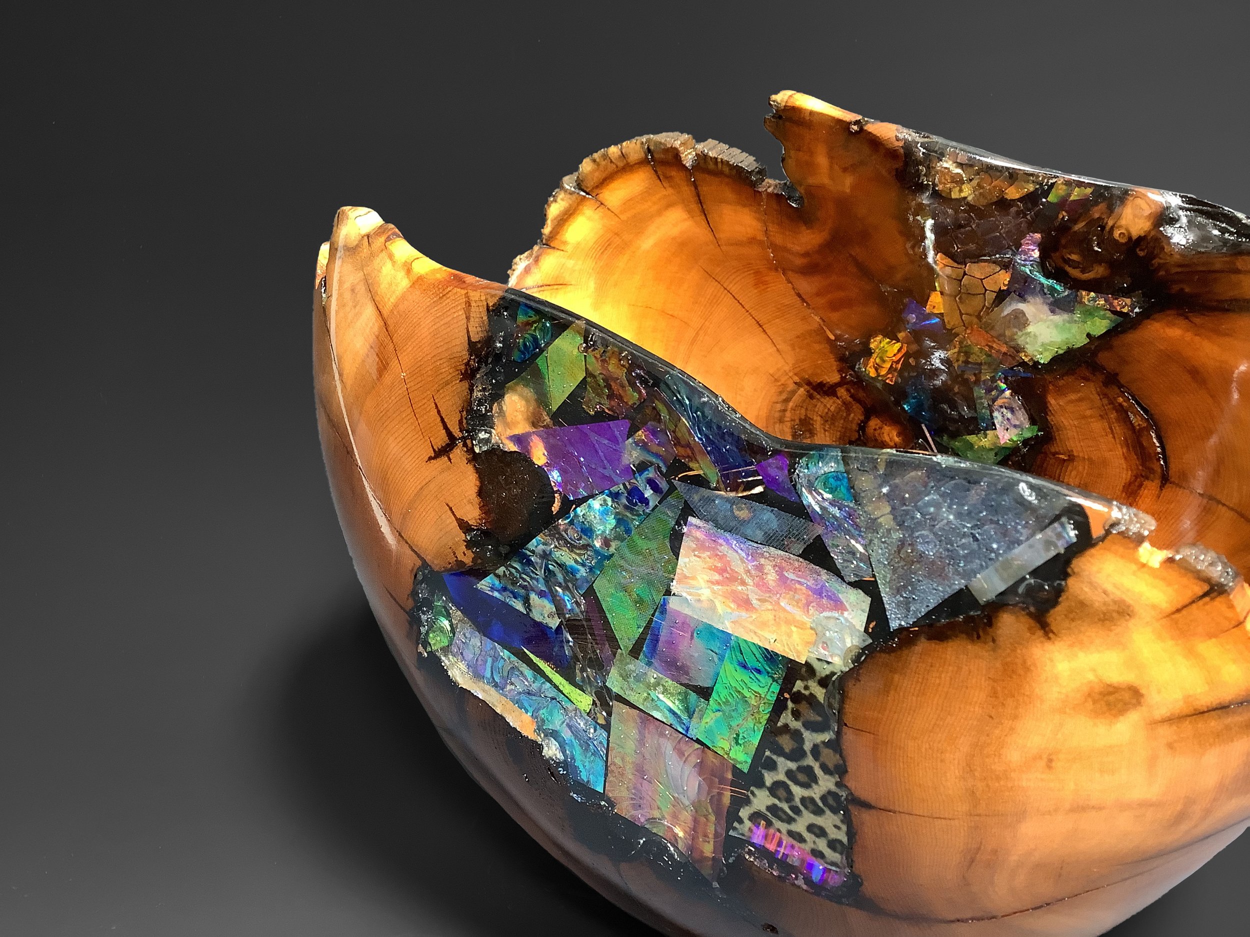 Juniper canyon with dichroic glass closeup.jpeg