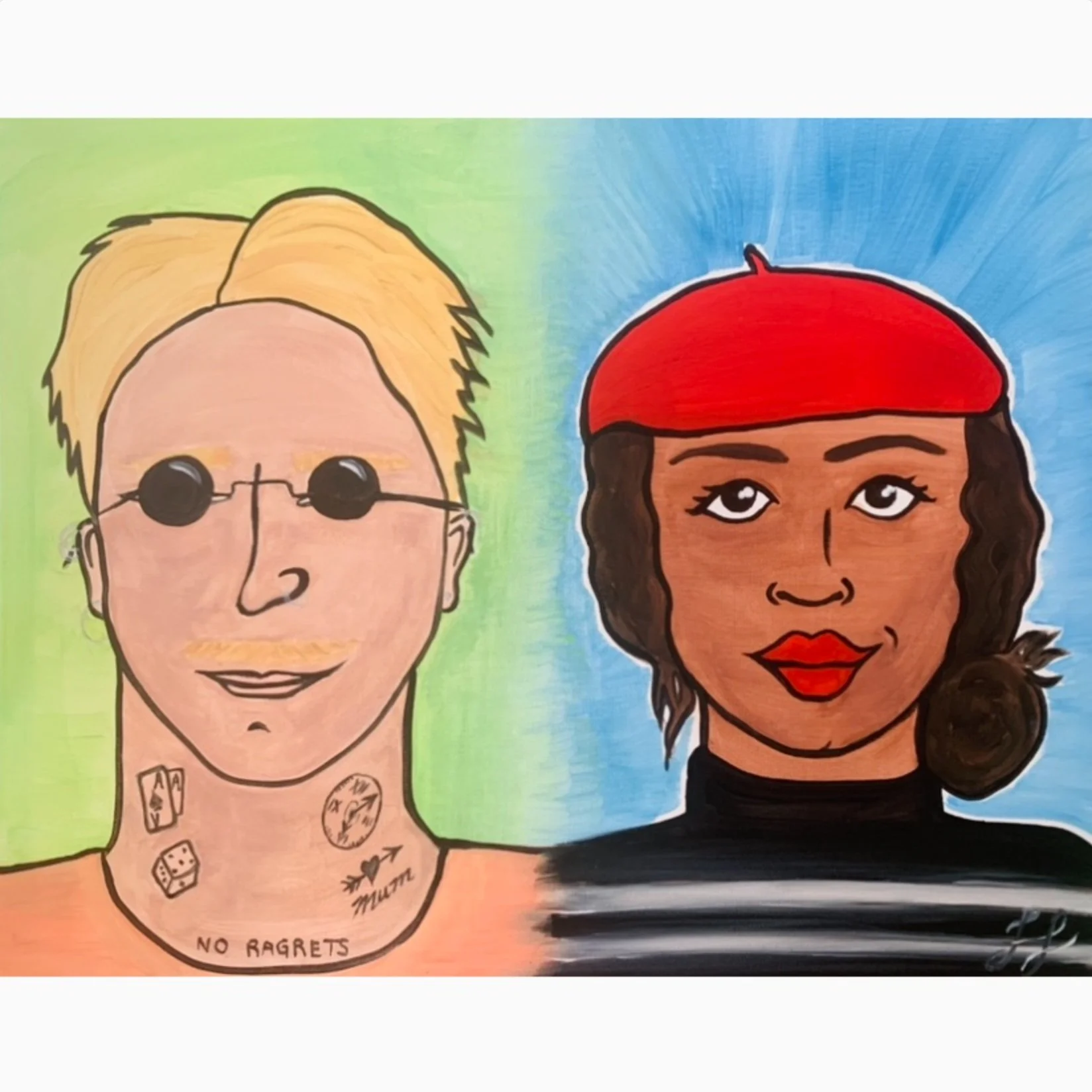 SATURDAY February 14th, 2-5pm : Paint your Pretty Partner ~ Cartoon Edition ~ for VALENTINE'S DAY