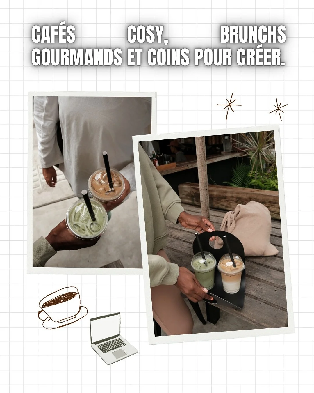 Les coffee shops ne sont plus juste des pauses caf&eacute;, c&rsquo;est une v&eacute;ritable tendance lifestyle ☕
On vous a pr&eacute;par&eacute; certaines de nos adresses pr&eacute;f&eacute;r&eacute;es, swipe pour d&eacute;couvrir ces spots &agrave;