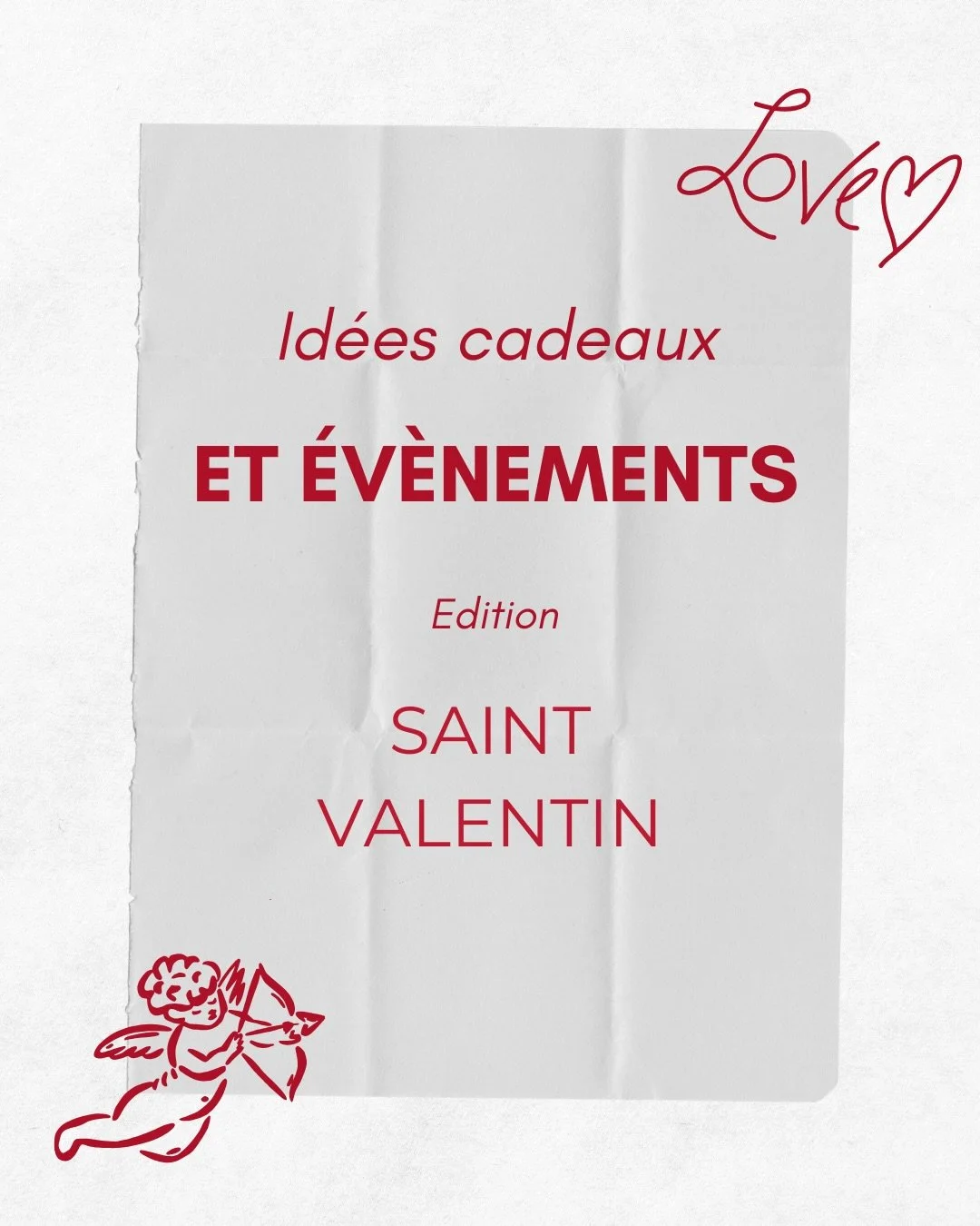 💌Cette Saint-Valentin on change les r&egrave;gles 🤚🏻

En 2026 ce n&rsquo;est pas juste des fleurs ou des chocolats, la cr&eacute;ativit&eacute; et le bien-&ecirc;tre sont mis au premier plan !

On vous a pr&eacute;par&eacute; :
- &Eacute;v&eacute;