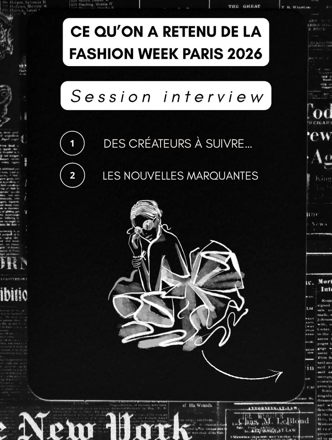 La Fashion Week s&rsquo;est cl&ocirc;tur&eacute;e mardi, et gr&acirc;ce &agrave; @lounadrouin qui est parti en operation &eacute;ditoriale on a pu capturer l&rsquo;&eacute;nergie de certains cr&eacute;ateurs pr&eacute;sents. 📸📸 

Dans ce carousel, 