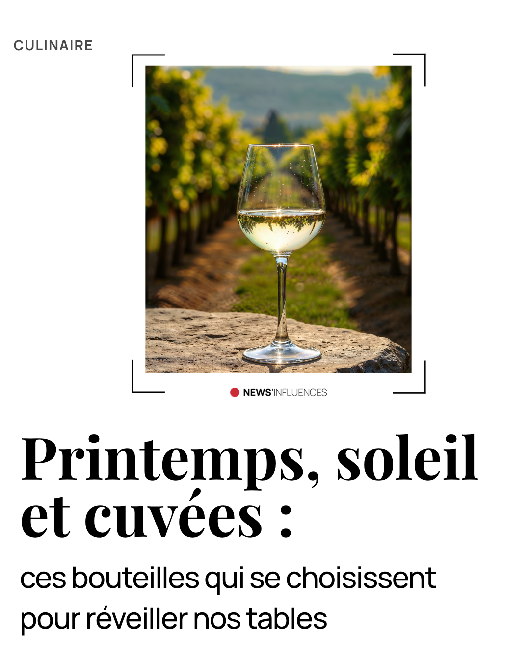 Printemps, soleil et cuvées : ces bouteilles qui se choisissent pour réveiller nos tables