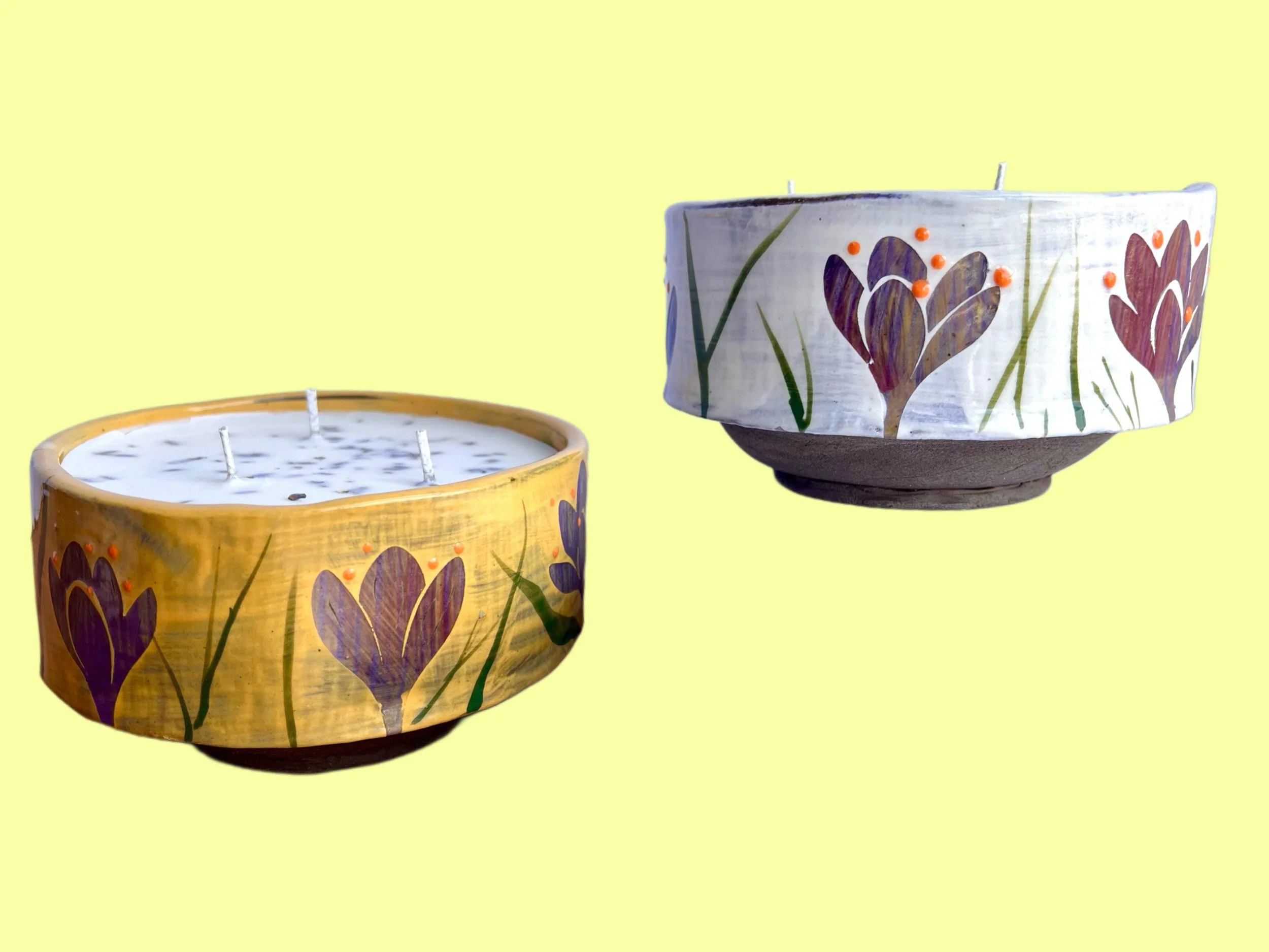 Crocus Candle Bowl