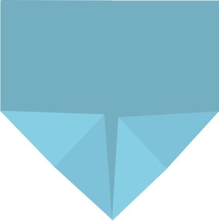 Ilustração de um diamante azul dividido em facetas com fundo transparente.