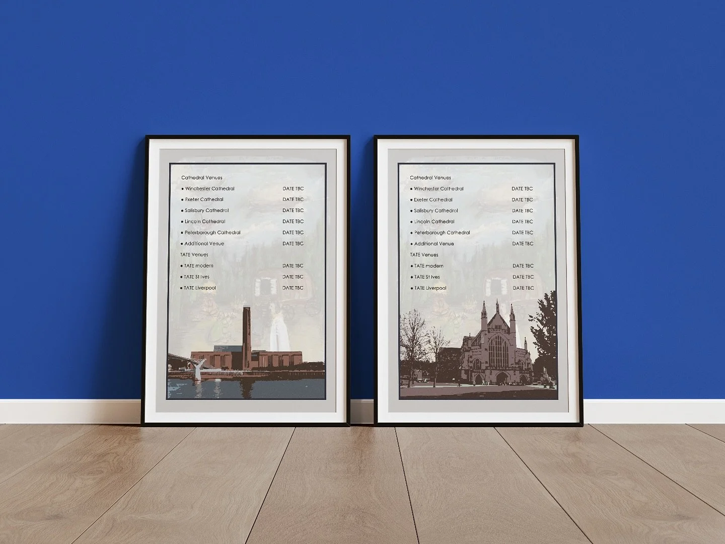 This is the back of the gallery and cathedral proposals I did for @twiggnatalie and I did these illustrations to add a more unique element to the design

#graphicdesign #illustration