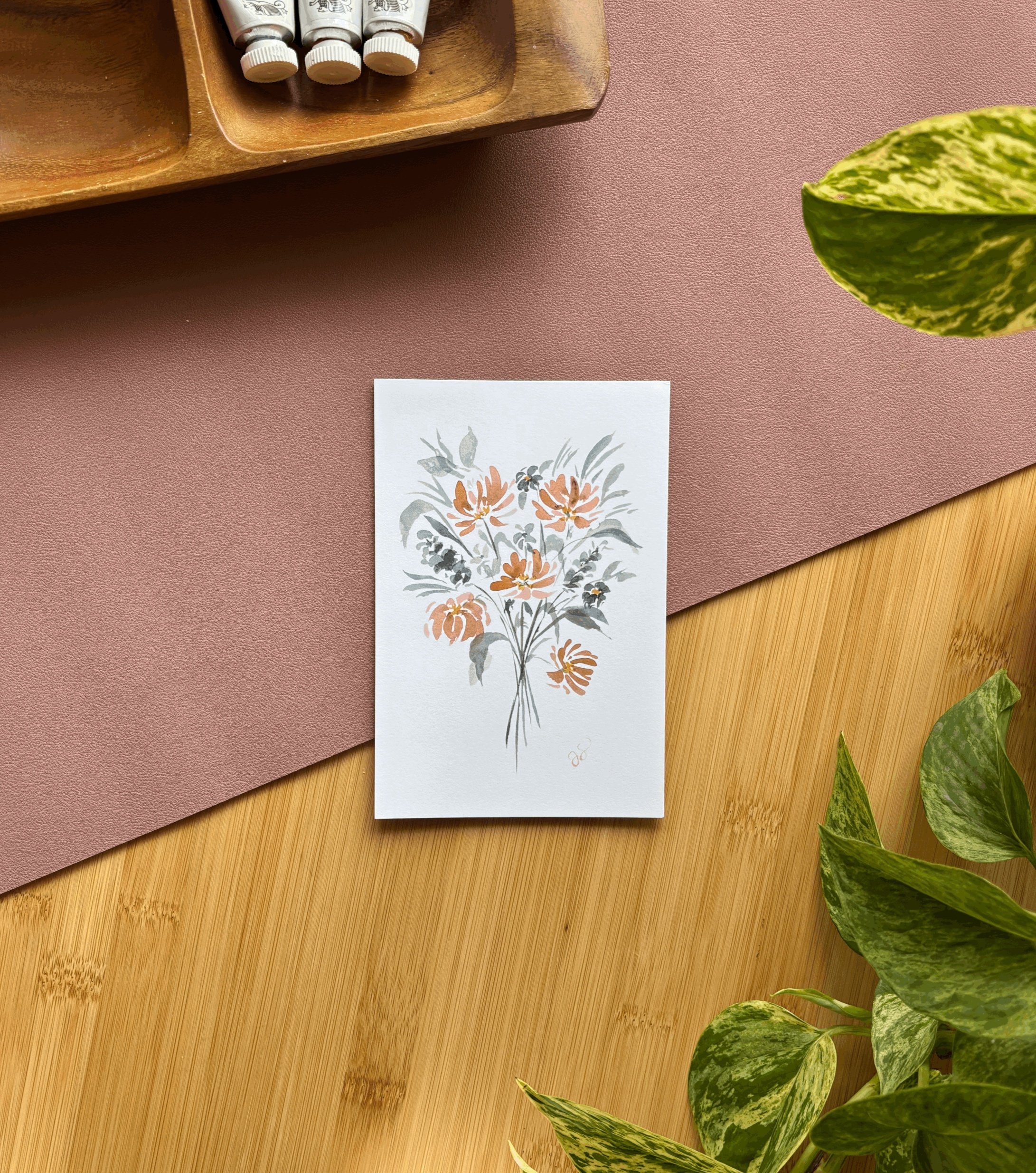 Loose Floral Bouquet Print