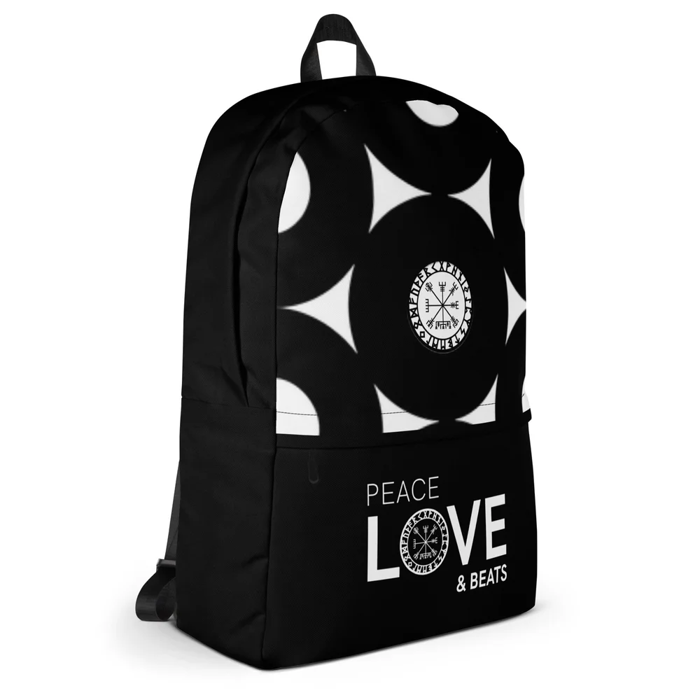 Peace Love World Black Backpack NEW Peace Love World I AM LOVE BLACK BACKPACK | #1693900590 main image 2