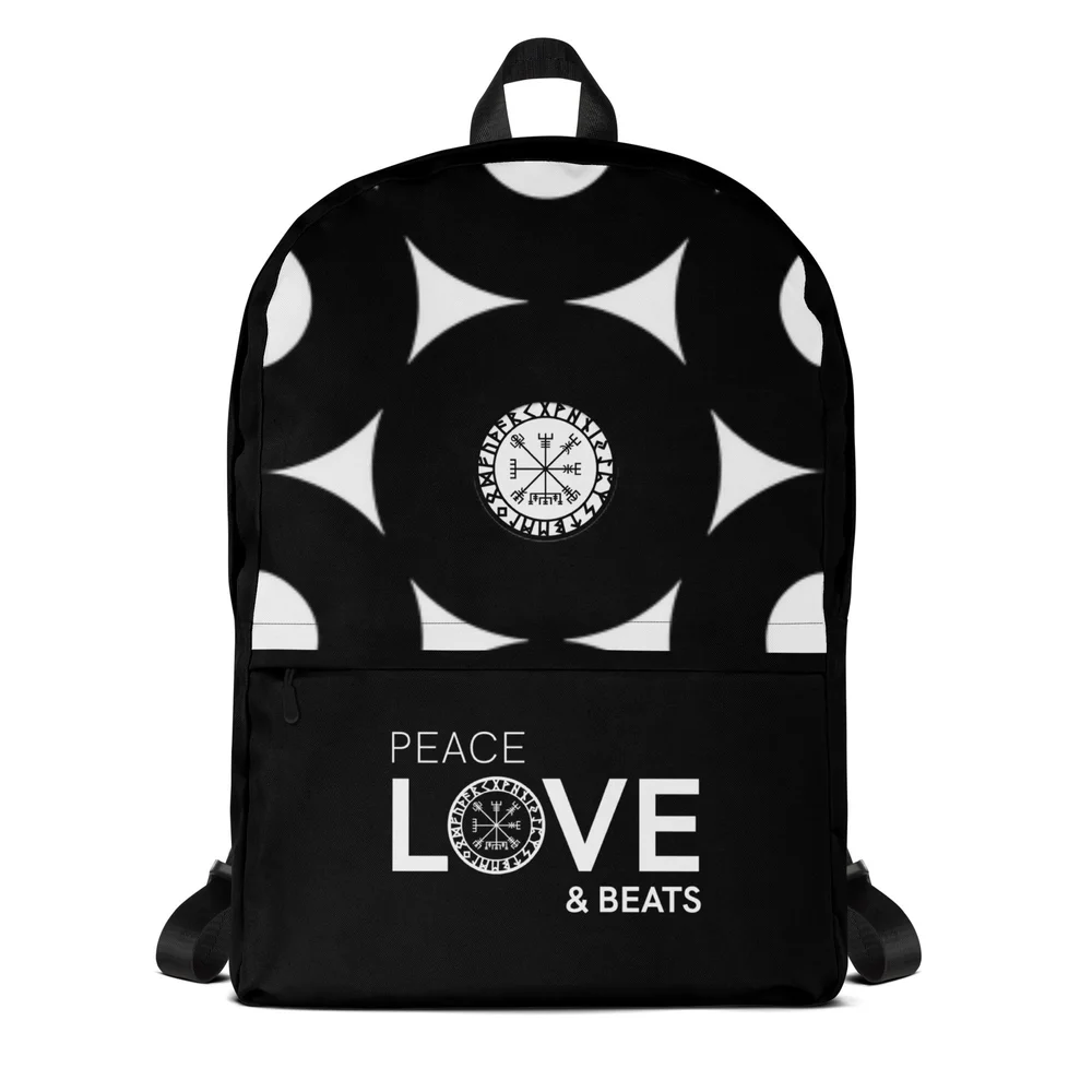 Peace Love World Canvas bucket backpack Peace Love World canvas bucket backpack New | Mercari main image 4