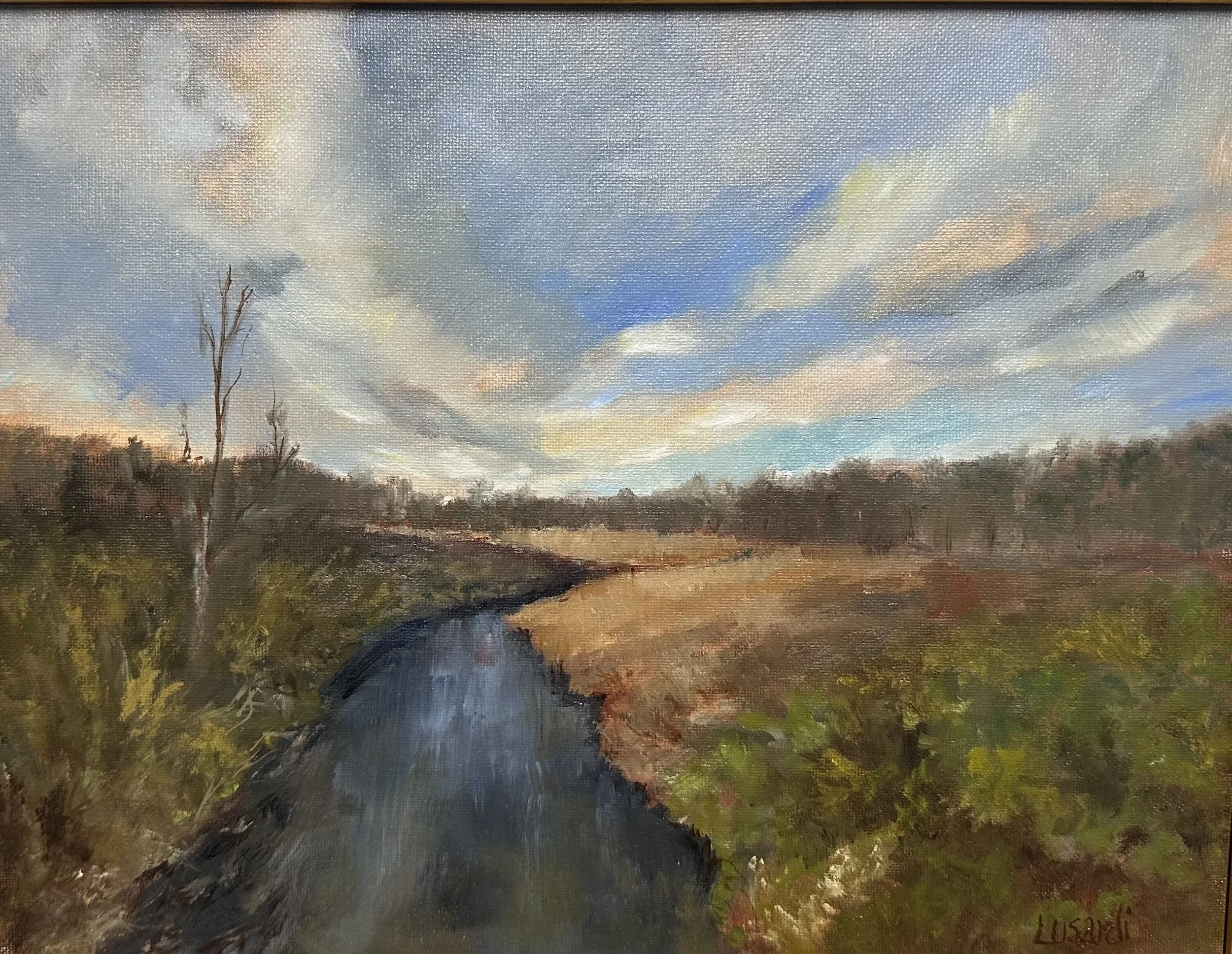 On the Trail by Hubbard Lodge - Original Oil Painting - 9 X 12