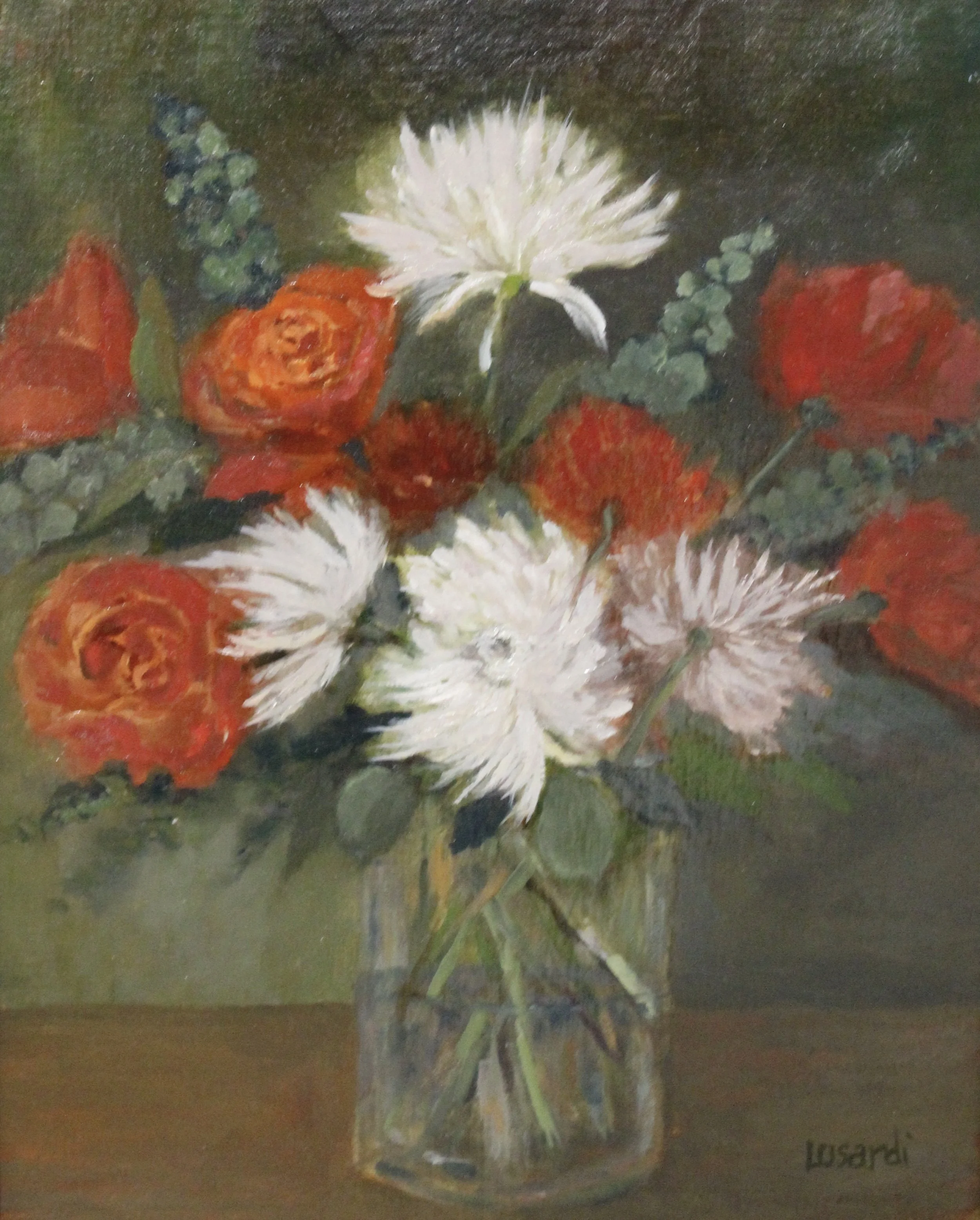 Sprays of Color - Original Oil Painting -9 X 12