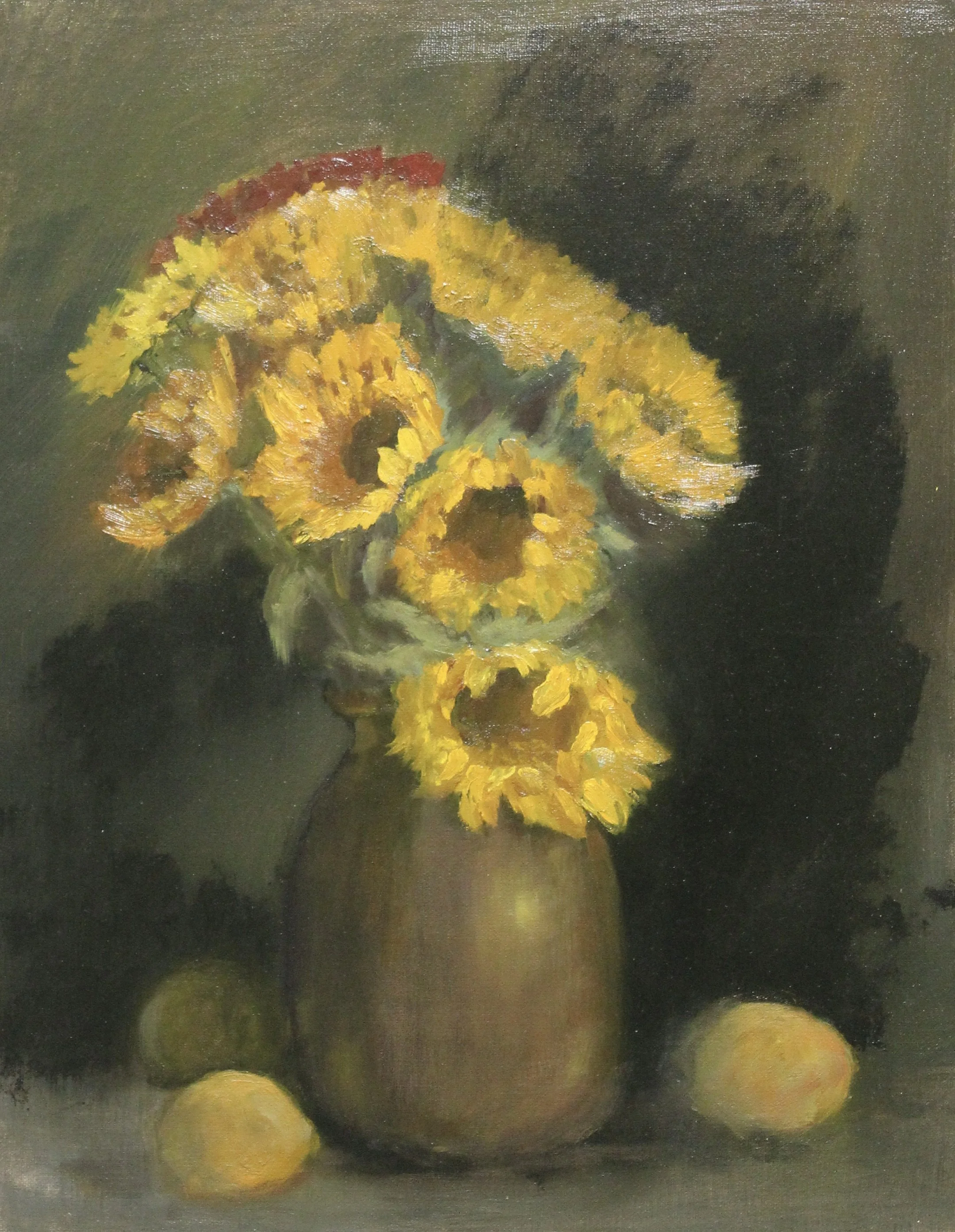 Sunflower Showcase -  Original Oil Painting  11 X 14