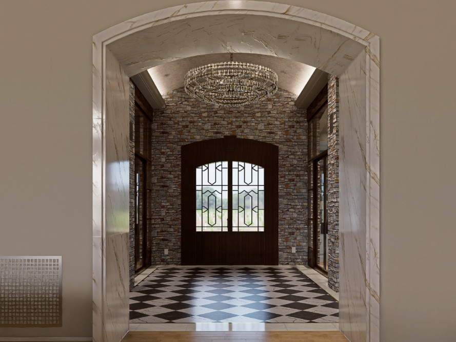 Château de Chaleur architectural design rendering 1