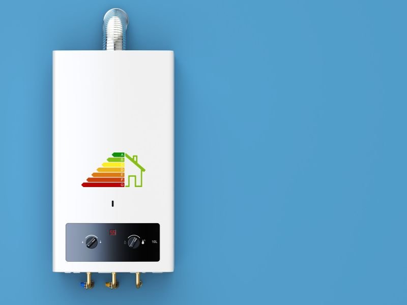 A rated gas boiler