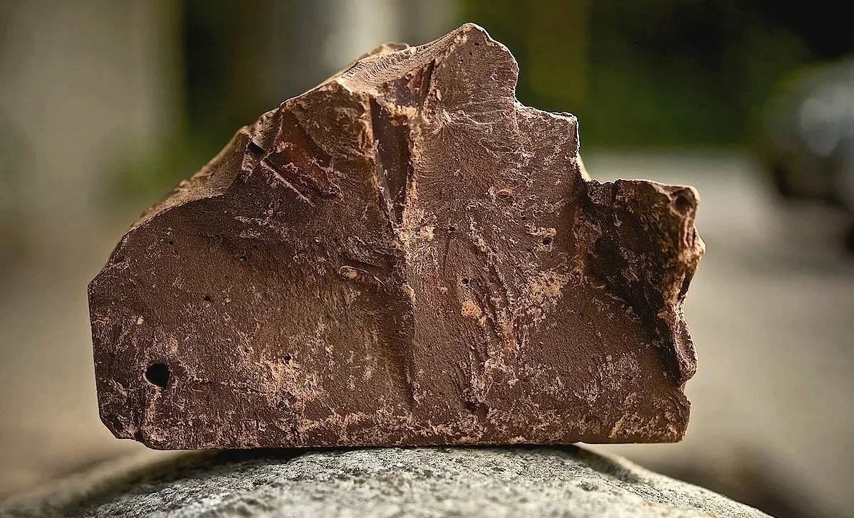 raw ceremonial cacao block