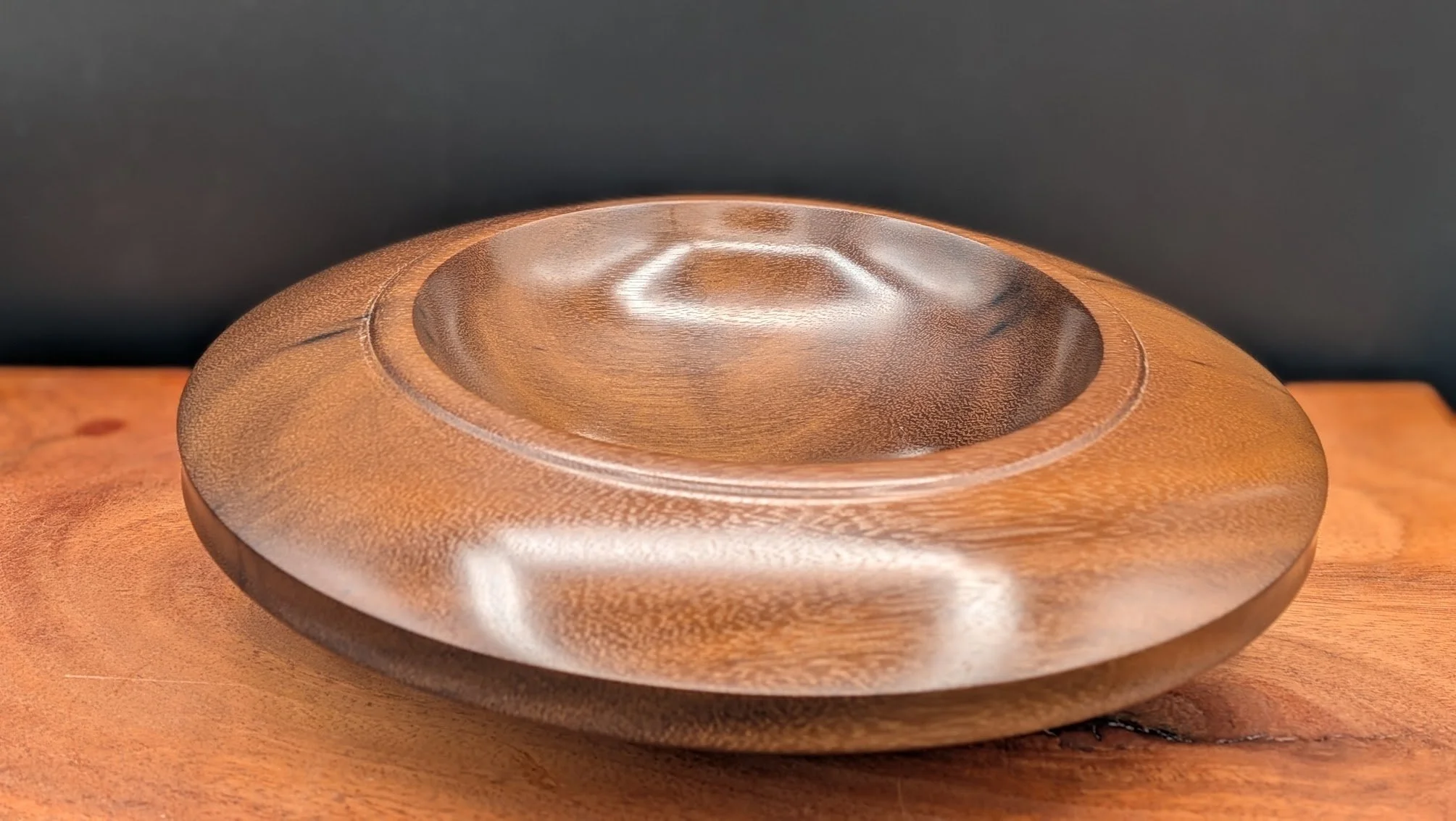 Greenheart Orb – Sculpted Display Bowl