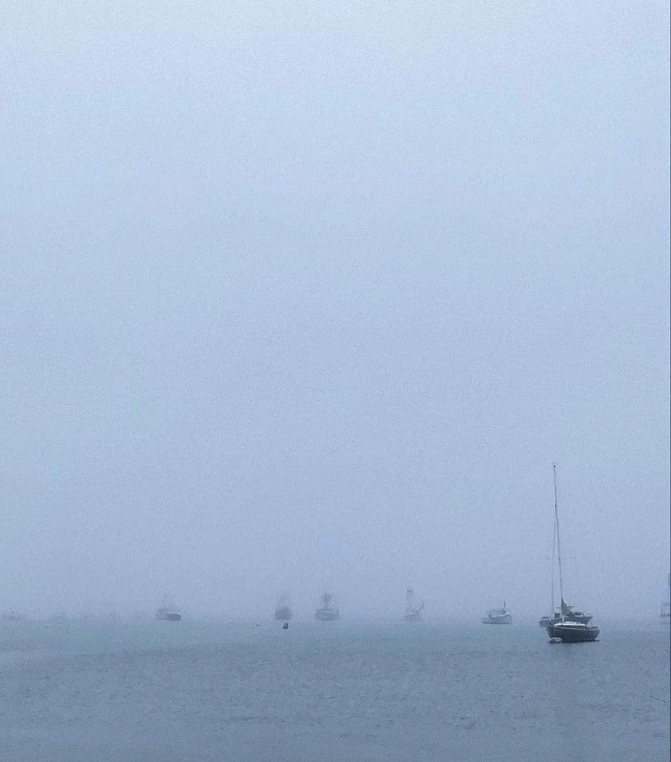 fog over the cape cod horizon