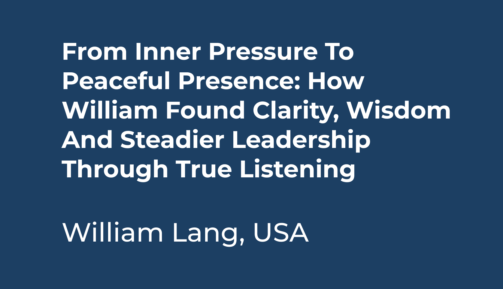 William Lang