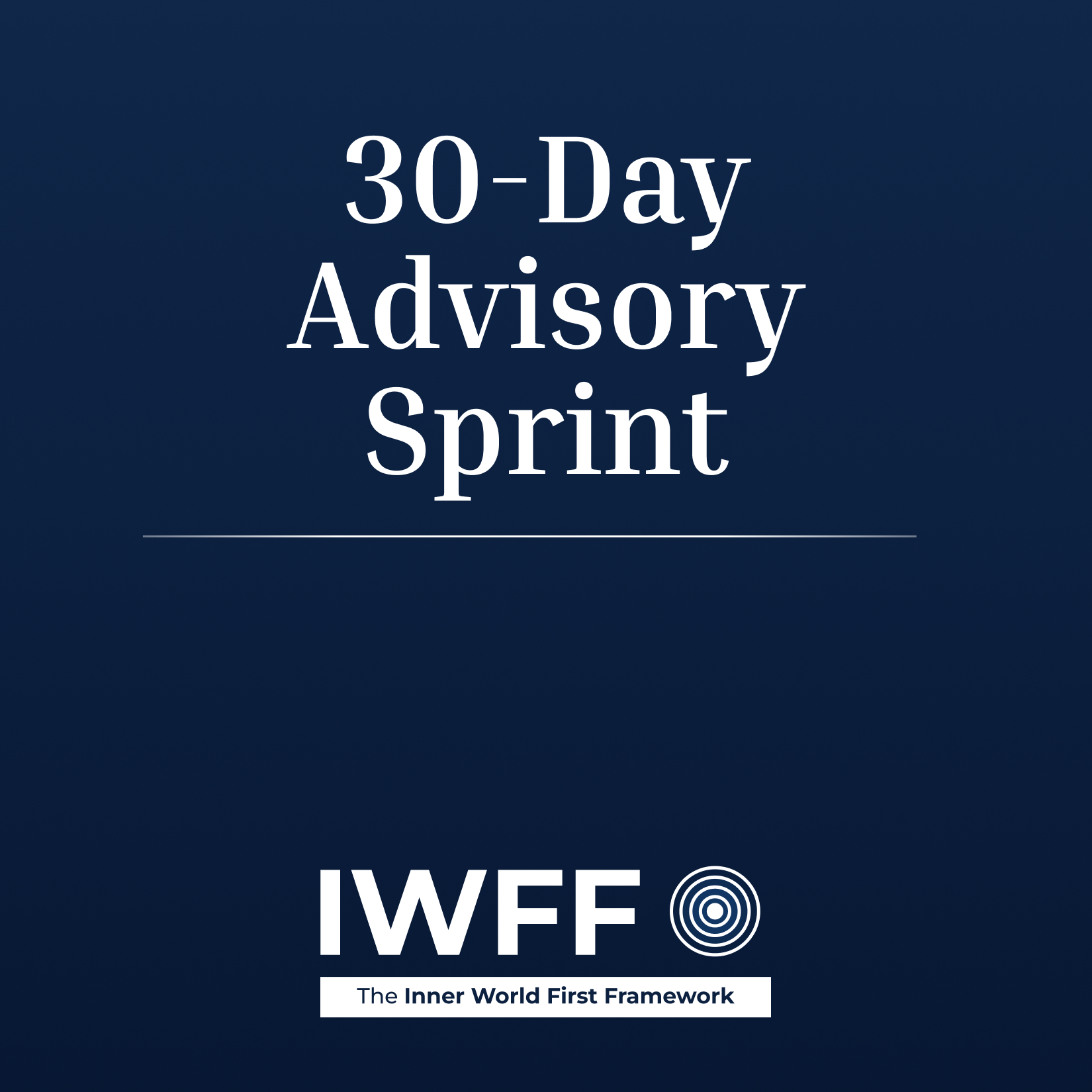 30-Day Advisory Sprint