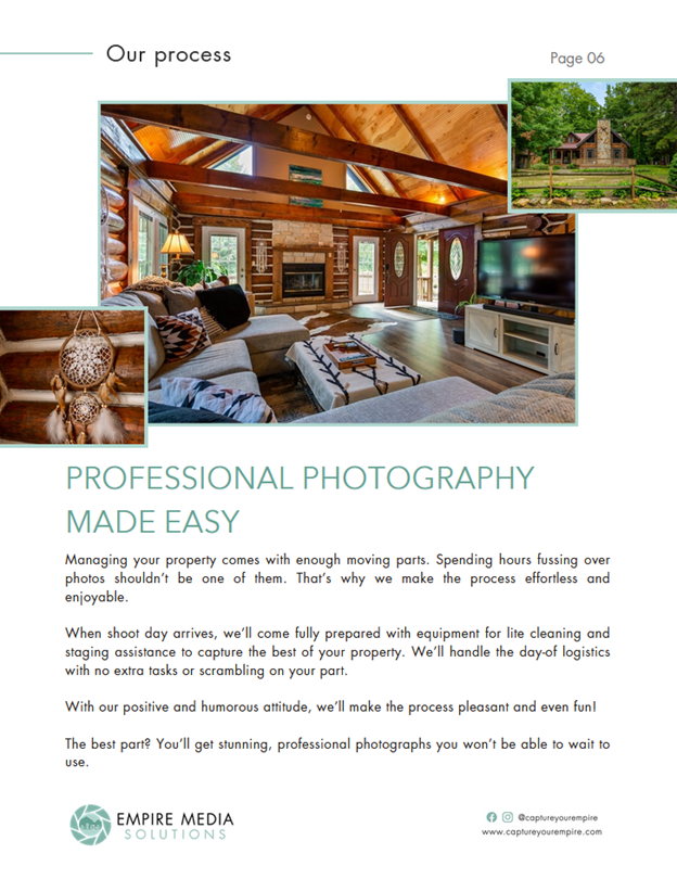 Photography copywriter