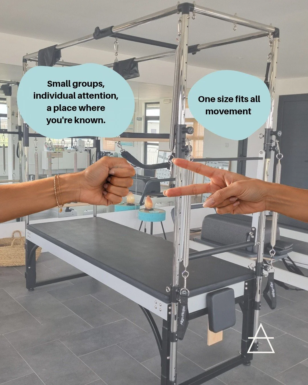 Rock wins this one. 🪨🤍

Because at Pilates Paradise, small is intentional.

Small groups mean we get to know you 🤗 how you move, what you&rsquo;re working towards, when to challenge you and when your body needs something different.

You&rsquo;re n
