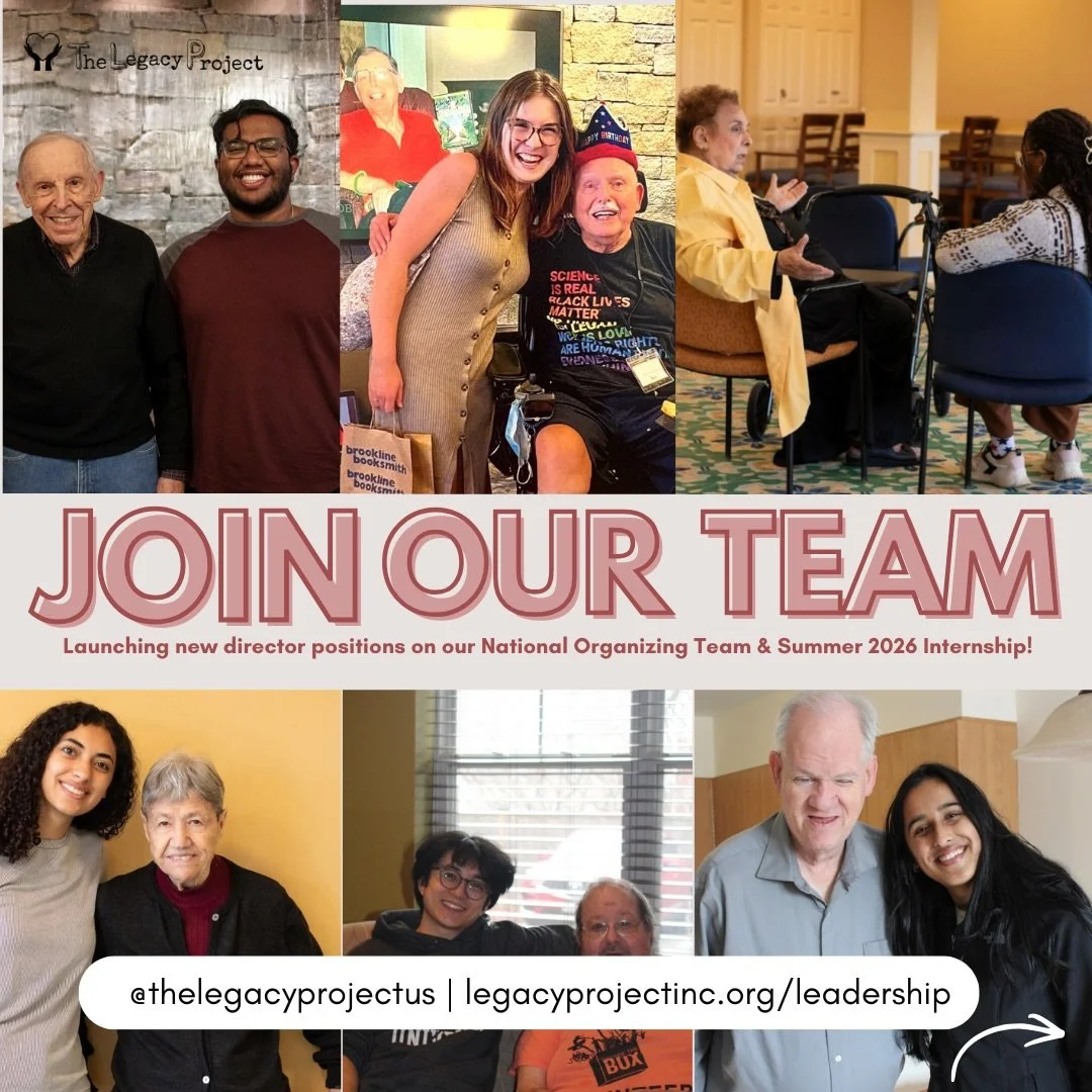 The Legacy Project is growing our team! We have newly launched national director openings and an inaugural summer internship opportunity - if you are a college student, graduate student, young professional, we would love to have you apply! We are als