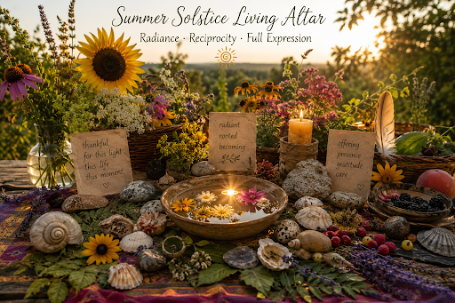🌿🌞 Summer Solstice Living Altar