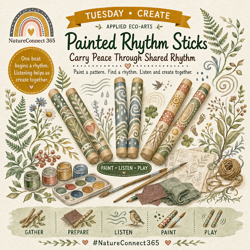 🌼 Make Painted Rhythm Sticks