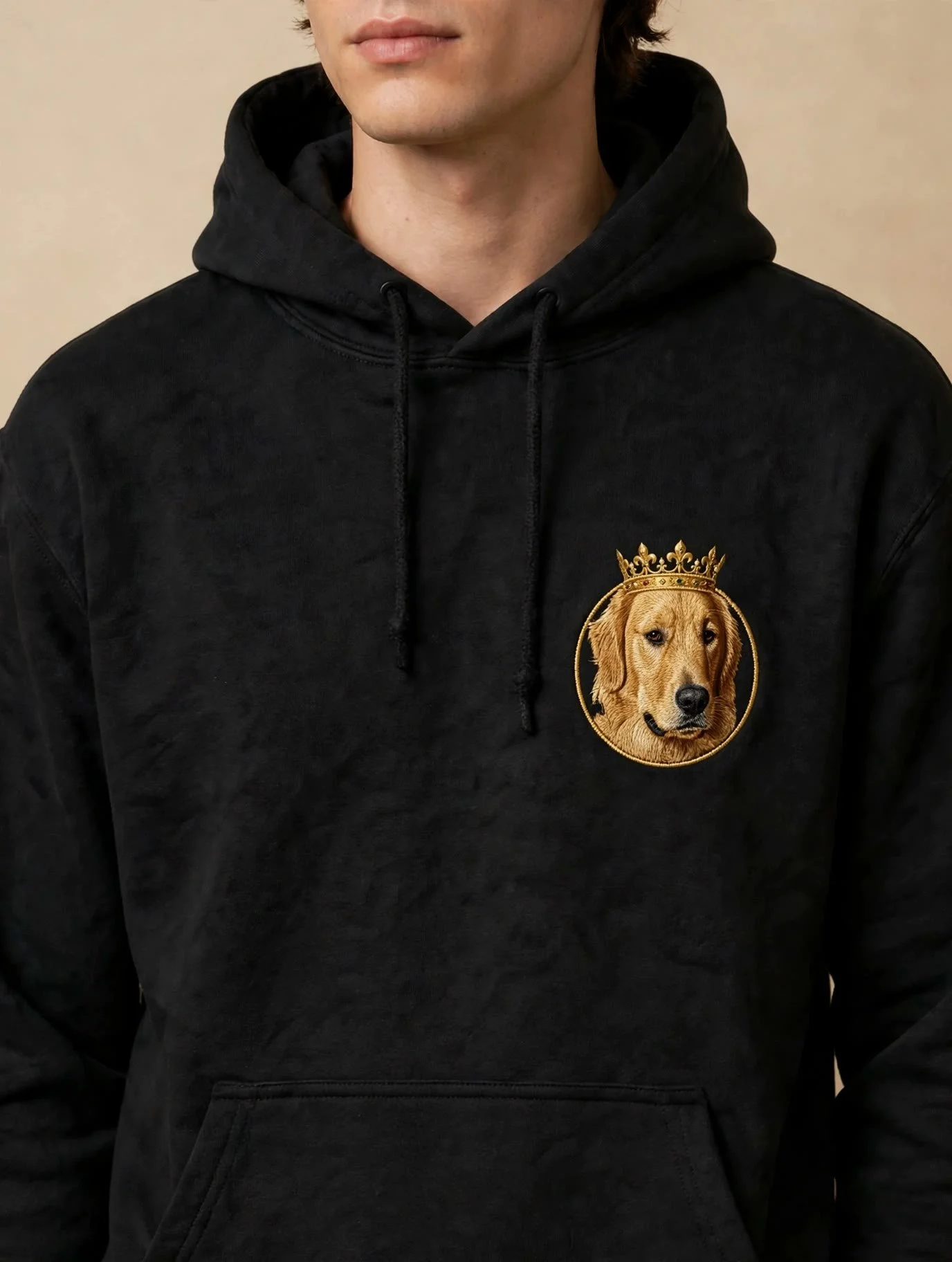 Embroidered Portrait Hoodie