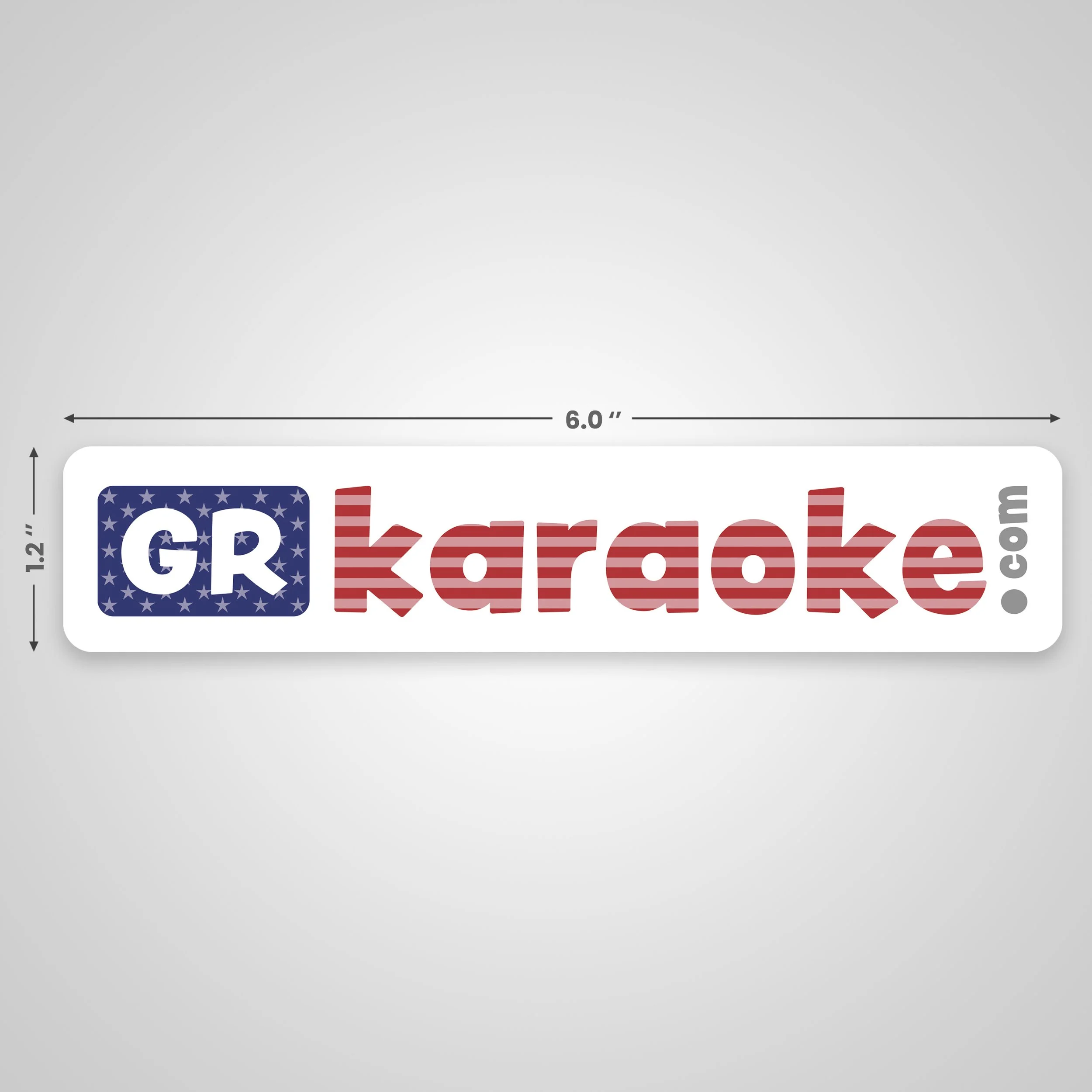 GRkaraoke - Bumper Sticker (6 x 1.2) Square USA.jpg