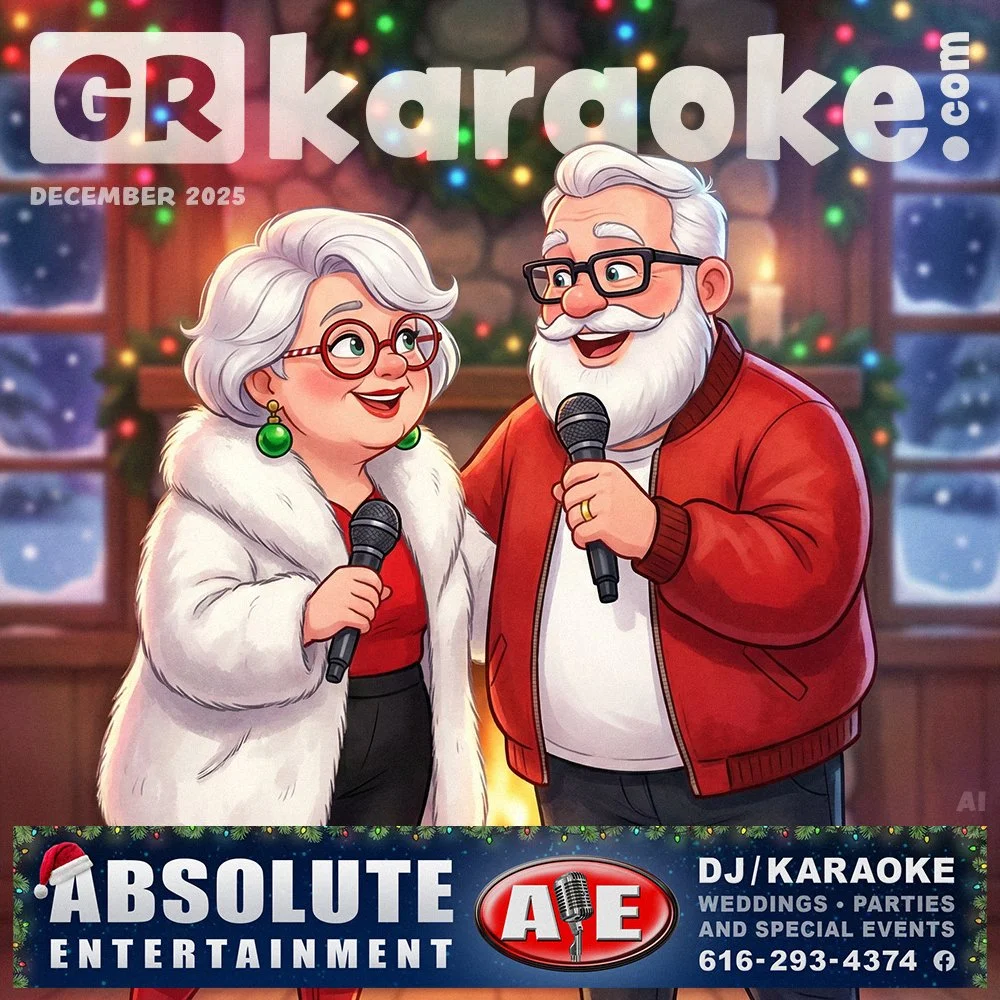 Even on the frostiest of nights, a little harmony can make spirits bright! This holiday season, cozy up to the mic and sleigh the night away with GRkaraoke.com 🎅🎤 Grand Rapids' home for karaoke! Thank you to our December 2025 Sponsor: Absolute Ente