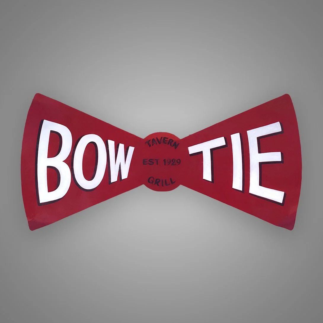 Bow Tie Tavern & Grill logo, a Sparta, Michigan bar, restaurant and karaoke venue featured in the GRkaraoke.com Karaoke Marathon 2026