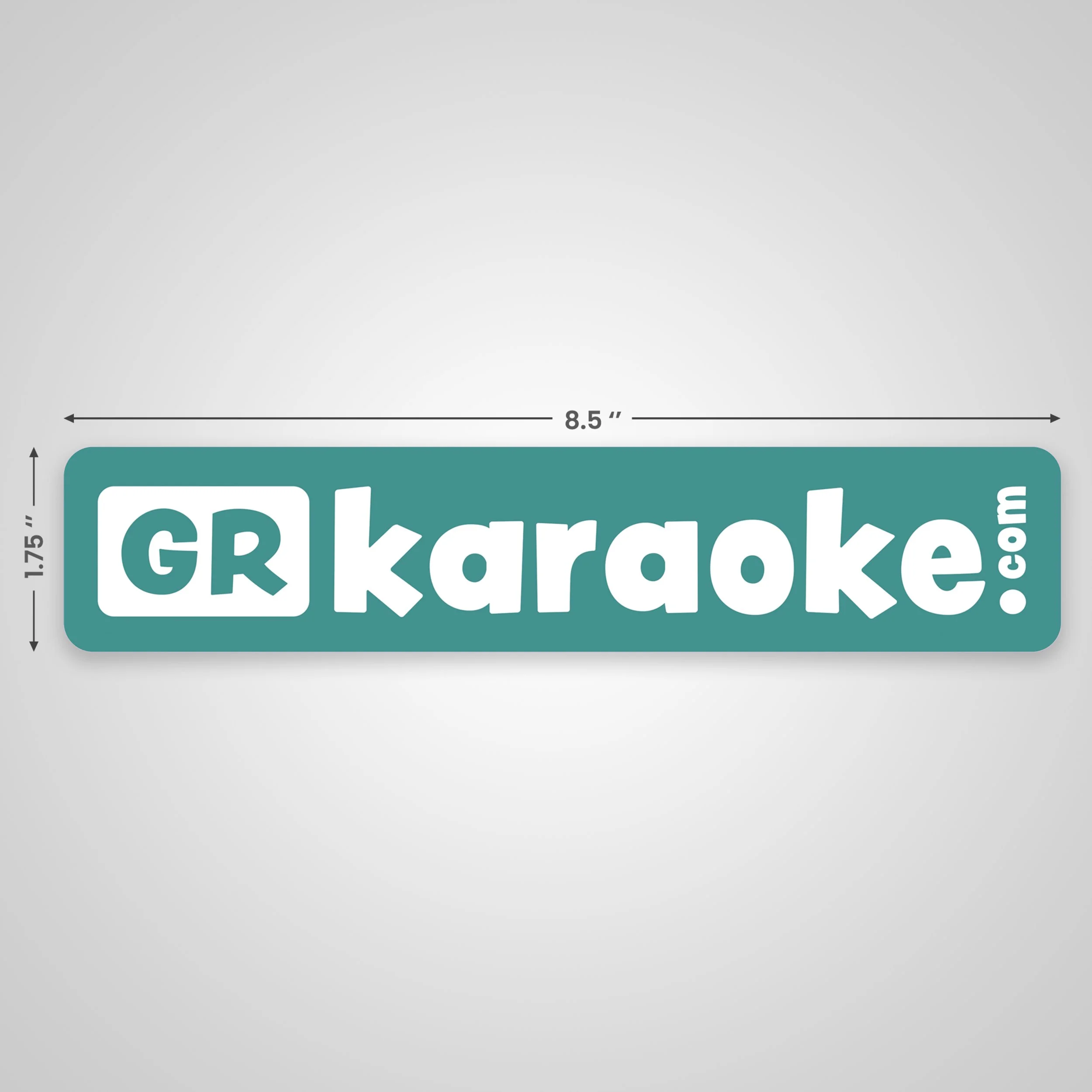 GRkaraoke - Bumper Sticker (8.5 x 1.75) Square.jpg