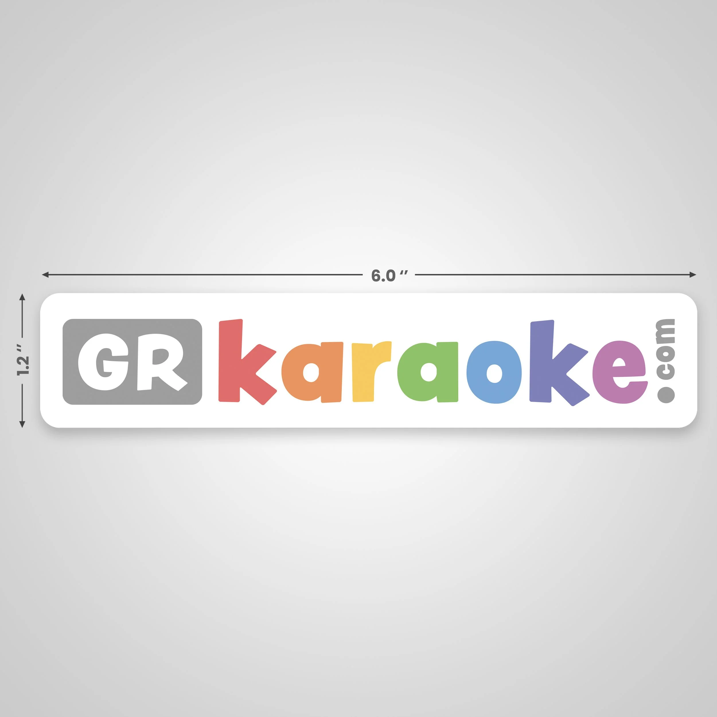 GRkaraoke - Bumper Sticker (6 x 1.2) Square PRIDE.jpg