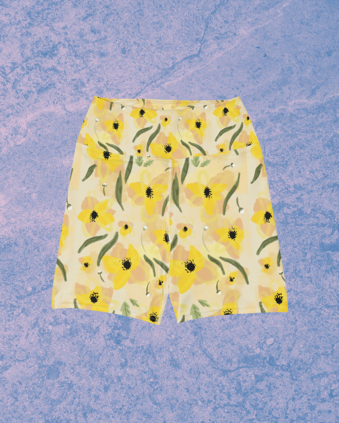 Short Leggins with Flowers front