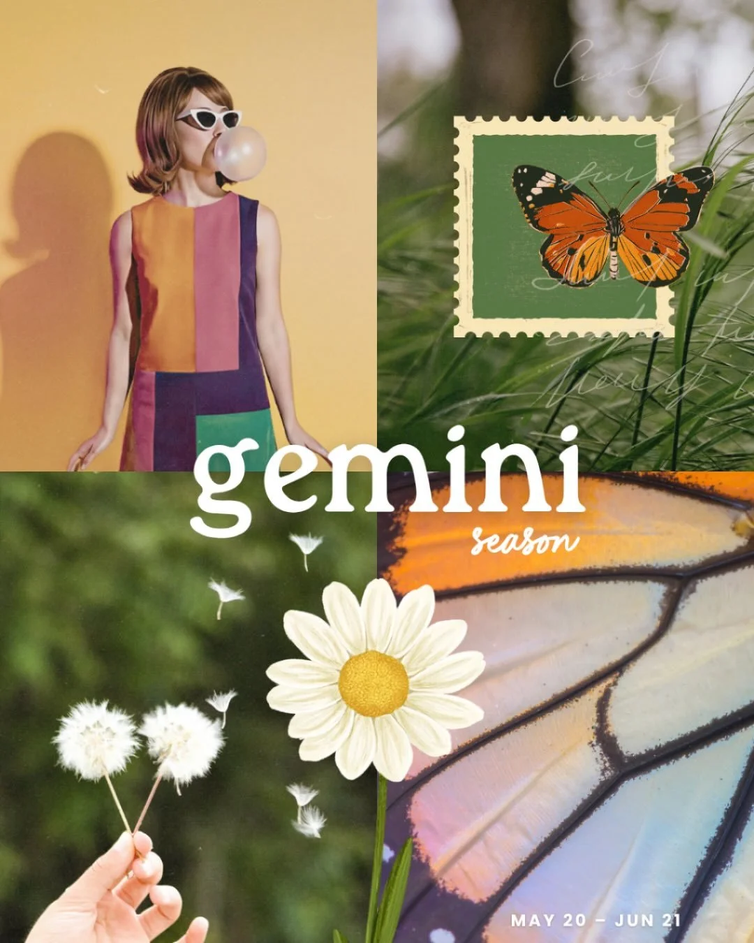 Gemini season is here!! 👯&zwj;♀️ ♊️

As a Gemini gal myself, I fully support romanticizing curiosity and all the whimsy this season. Time to get out and play! 🦦🧚&zwj;♀️🌈