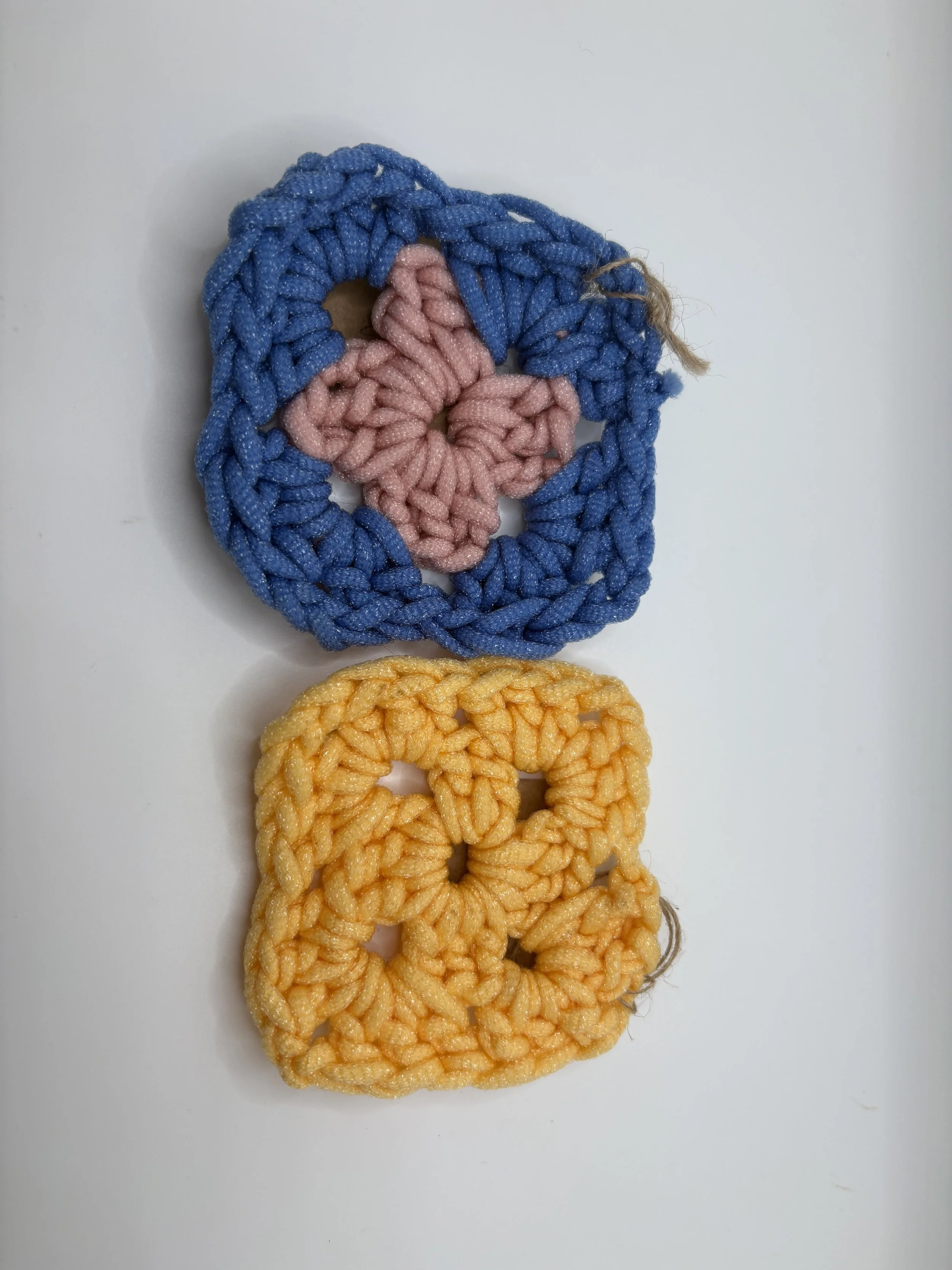 Small Granny Square Nylon Dish Scrubby