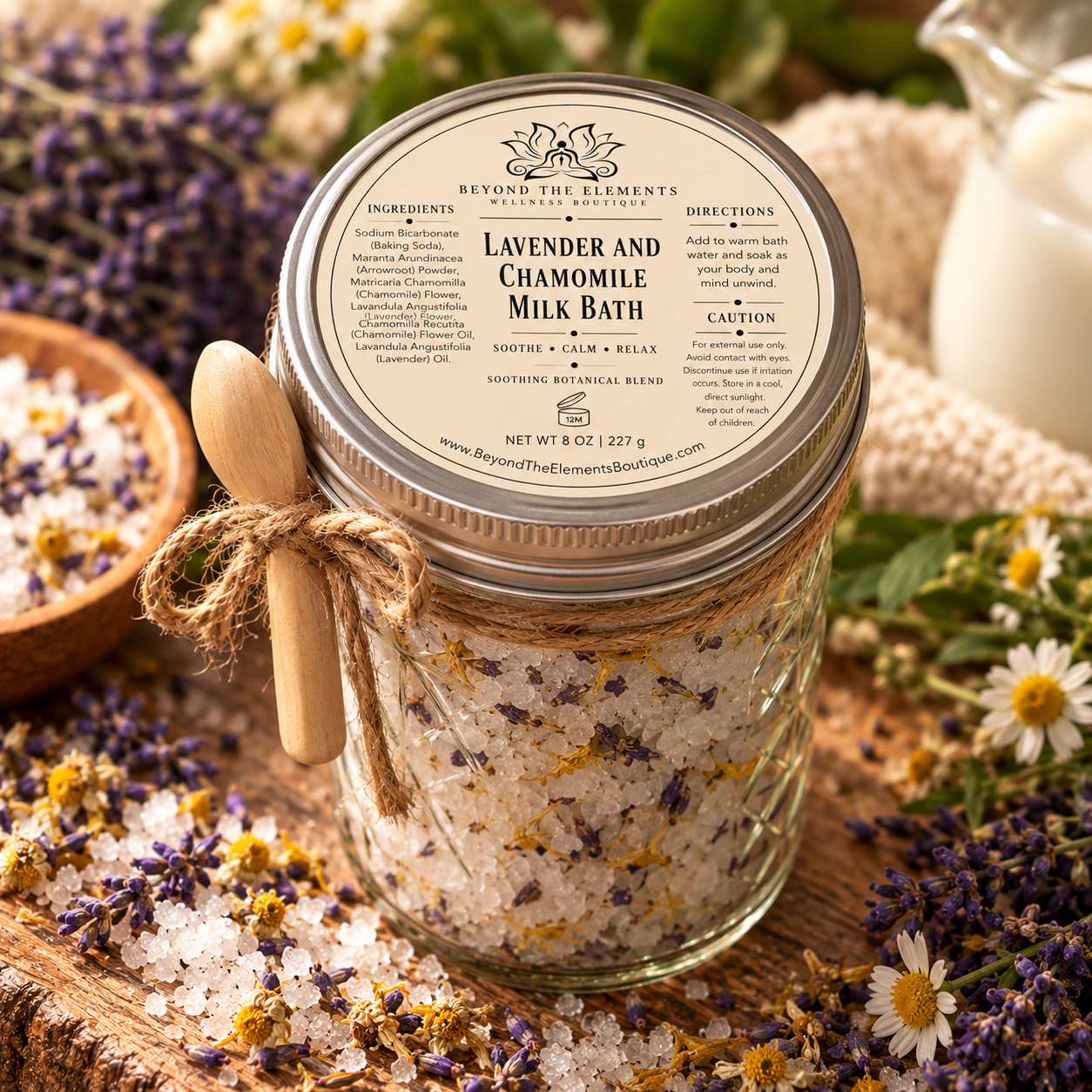 Lavender and Chamomile Milk Bath