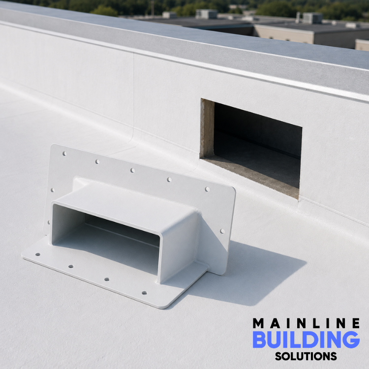 roof flashing fabricated in the field