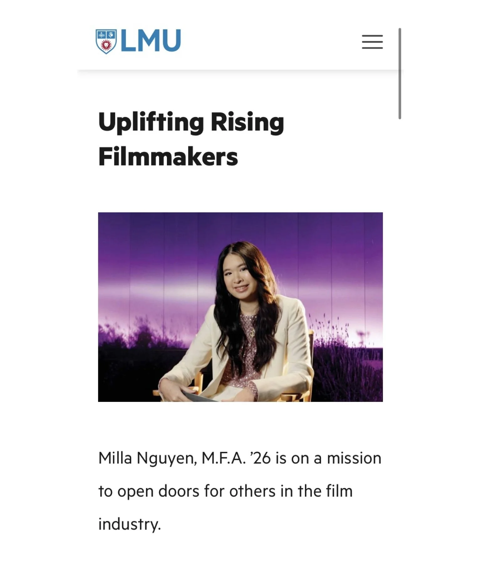 Ignite A Brighter World Campaign presented by: Loyola Marymount University 