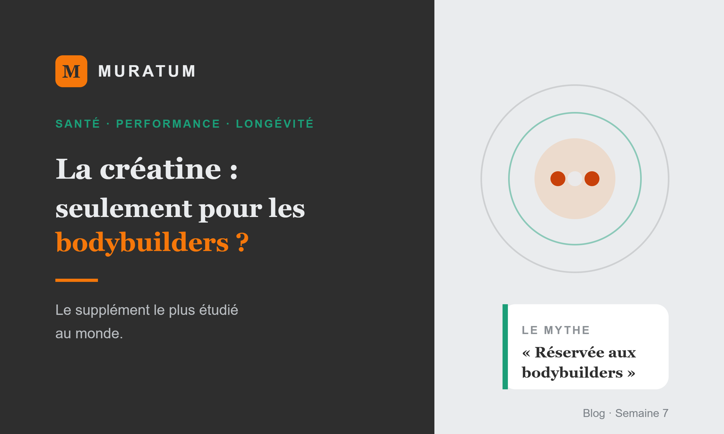 La créatine : seulement pour les bodybuilders ?