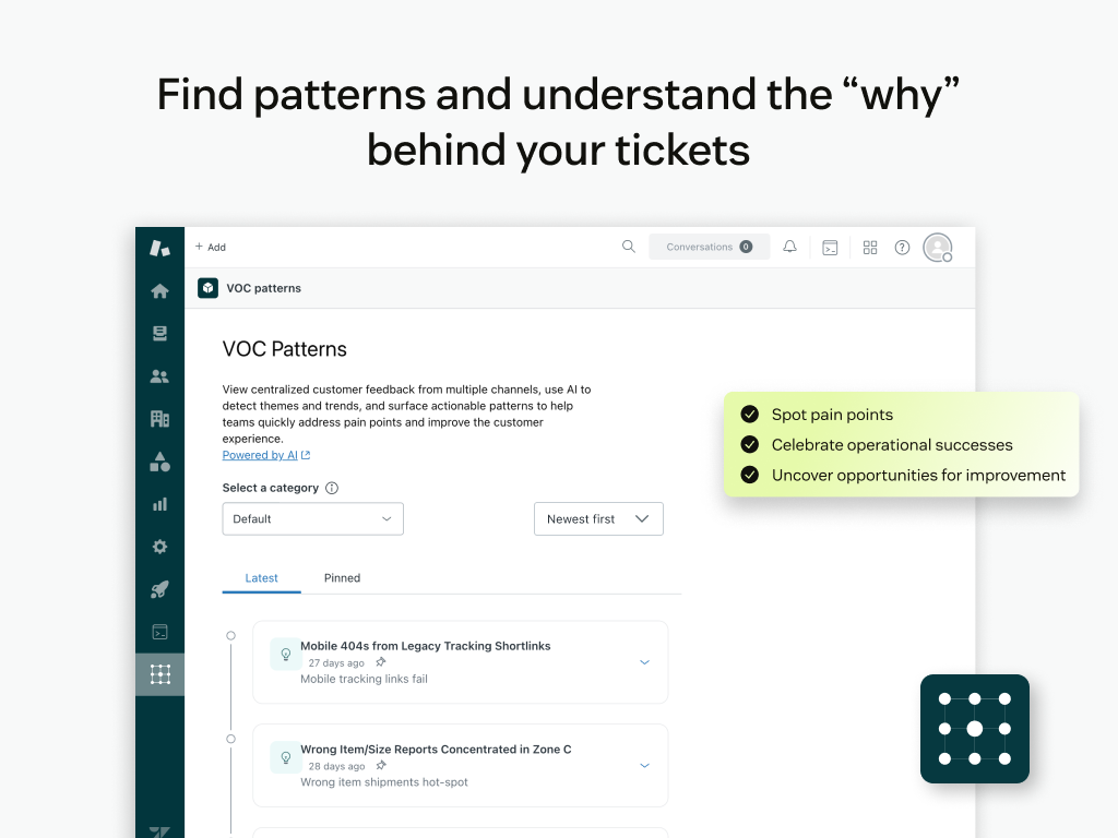 Zendesk VOC (Voice of Customer) Patterns hittar mönstren era ärenden redan berättar