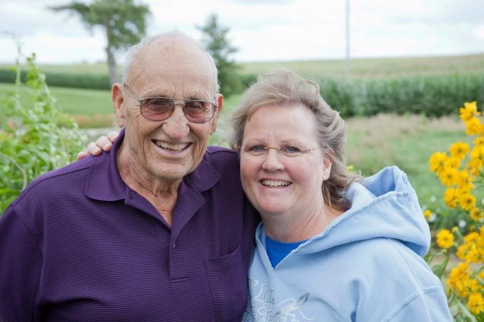 Uncle Dale Buysse with daughter Jan. 